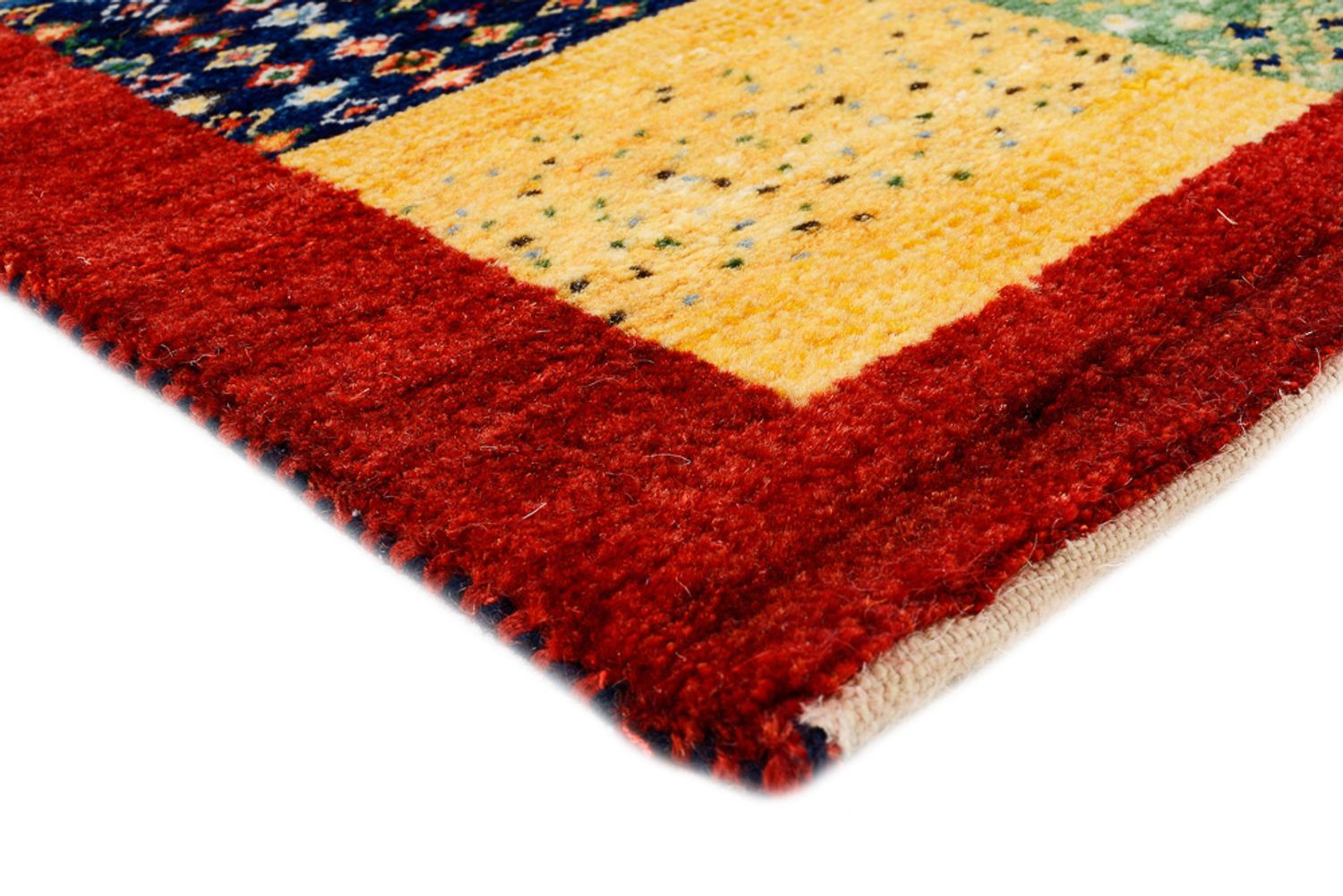 Tappeto Gabbeh - Loribaft Indus - 89 x 64 cm - multicolore