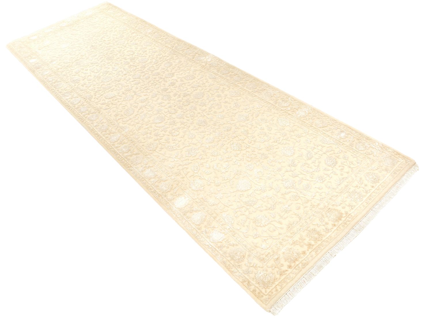 Tappeto corsia Tappeto orientale - 301 x 107 cm - beige chiaro