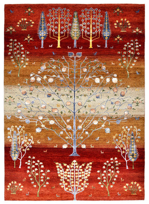 Tappeto Gabbeh - Loribaft Indus - 242 x 177 cm - multicolore