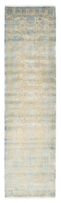 Tappeto corsia Tappeto di design - 291 x 79 cm - blu chiaro