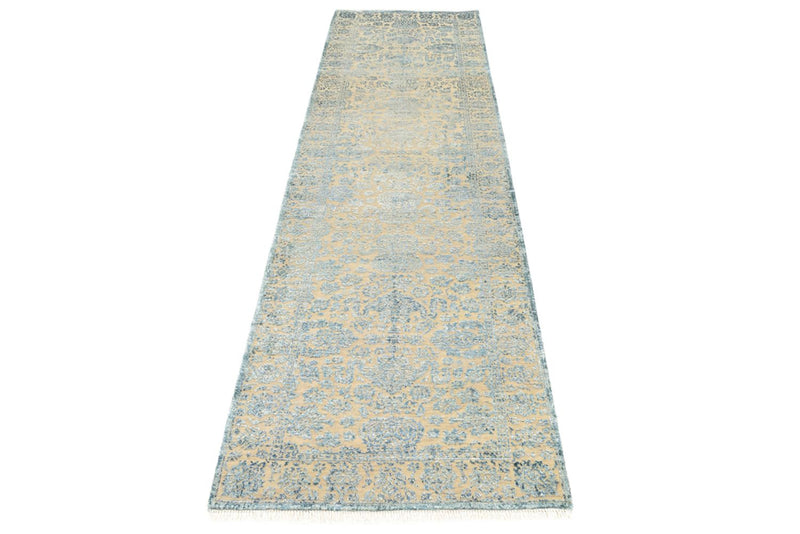 Tappeto corsia Tappeto di design - 291 x 79 cm - blu chiaro