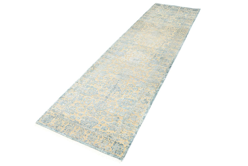 Tappeto corsia Tappeto di design - 291 x 79 cm - blu chiaro