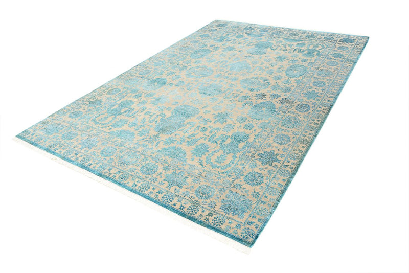 Tappeto di design - 301 x 203 cm - blu chiaro