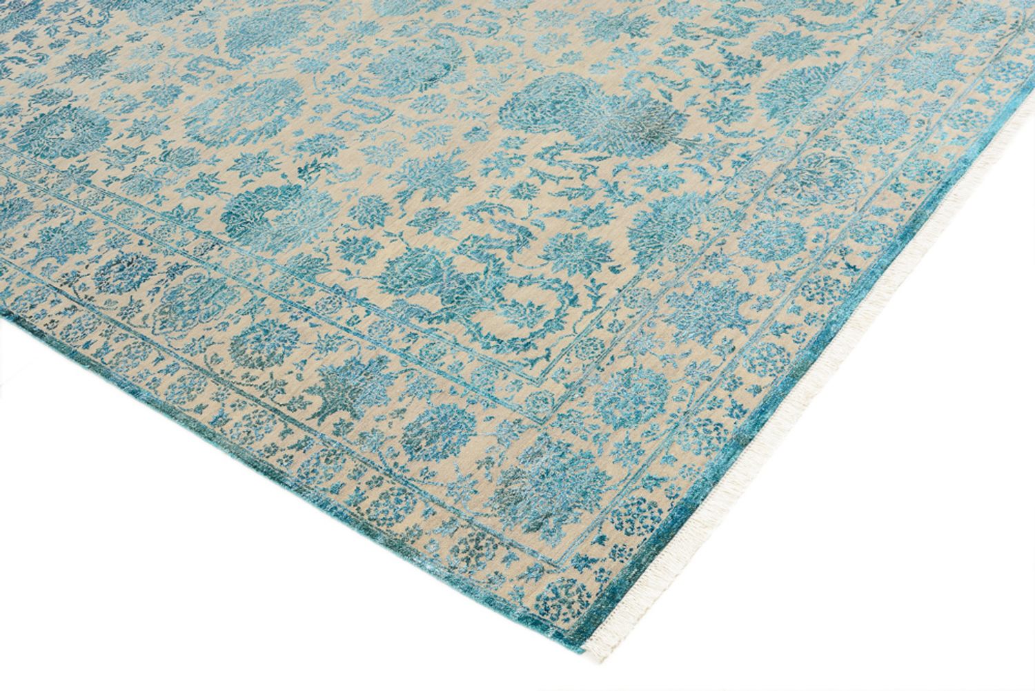 Tappeto di design - 301 x 203 cm - blu chiaro