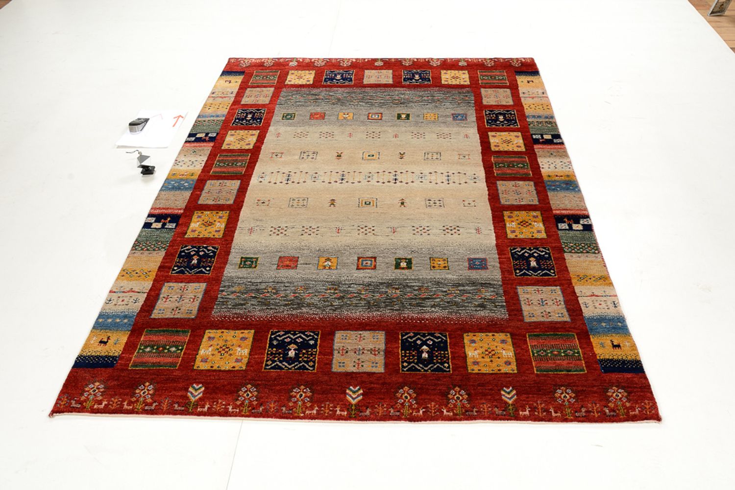 Tappeto Gabbeh - Loribaft Indus - 204 x 150 cm - multicolore
