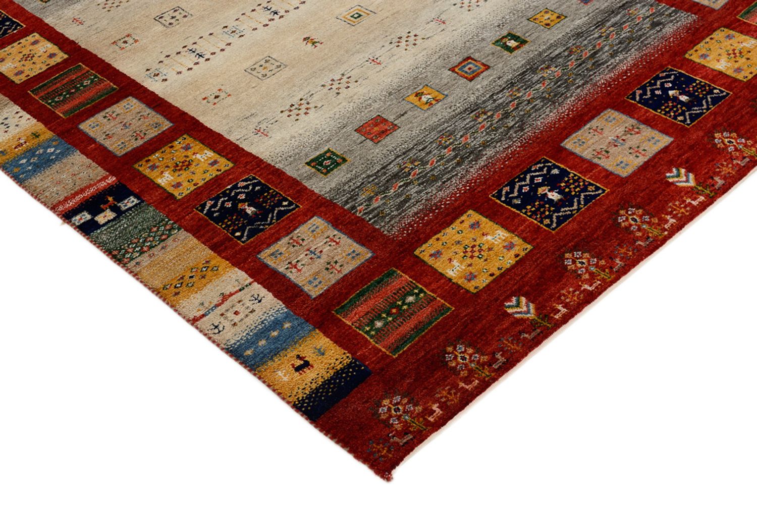 Tappeto Gabbeh - Loribaft Indus - 204 x 150 cm - multicolore