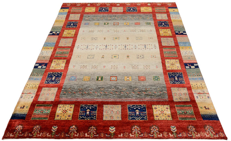 Tappeto Gabbeh - Loribaft Indus - 204 x 150 cm - multicolore