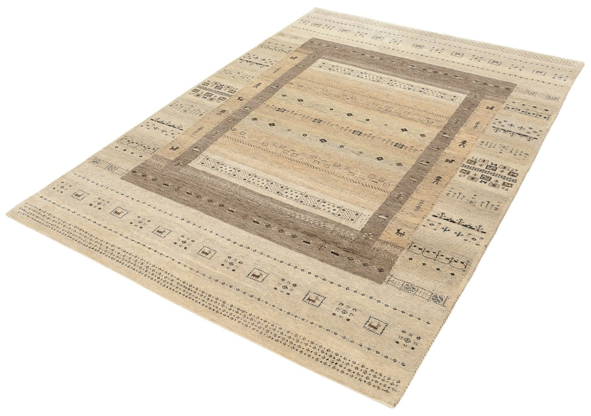 Tappeto Gabbeh - Loribaft Indus - 203 x 146 cm - beige scuro
