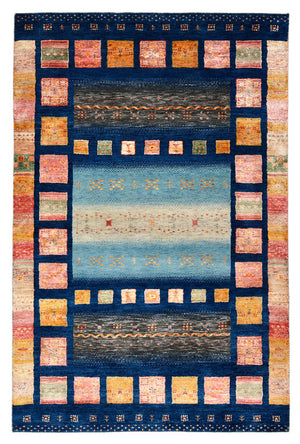 Tappeto Gabbeh - Loribaft Indus - 187 x 125 cm - multicolore