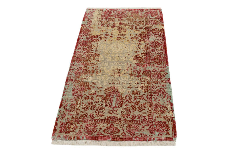 Tappeto di design - 134 x 71 cm - rosso chiaro