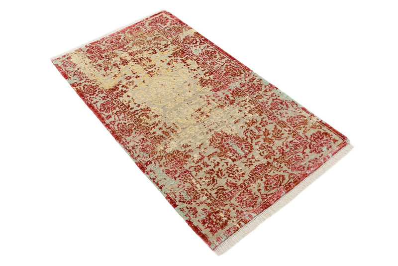 Tappeto di design - 134 x 71 cm - rosso chiaro