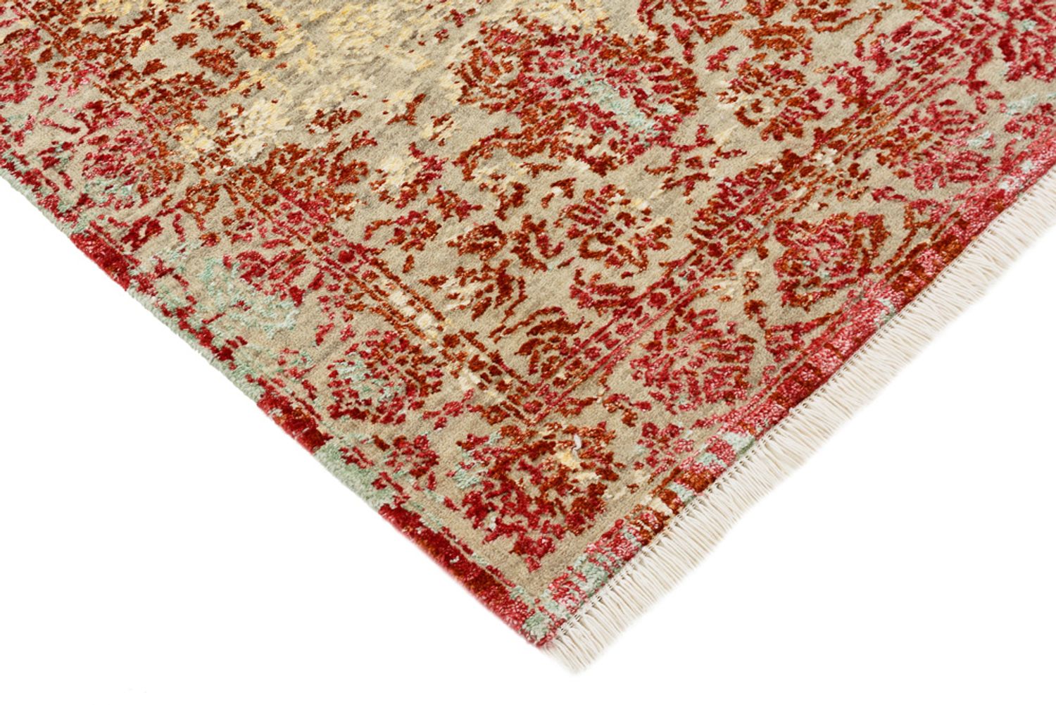 Tappeto di design - 134 x 71 cm - rosso chiaro