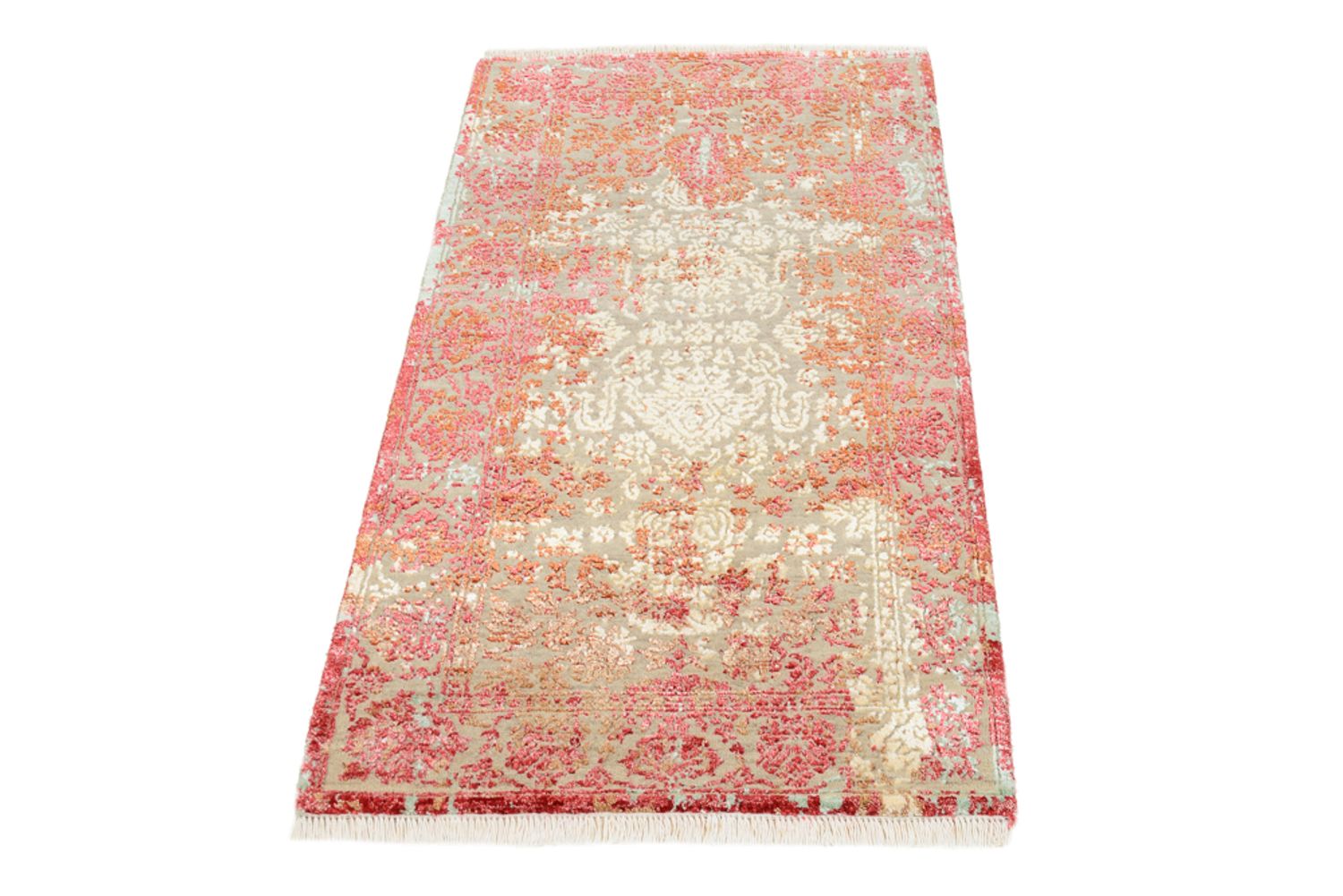 Tappeto di design - 134 x 71 cm - rosso chiaro