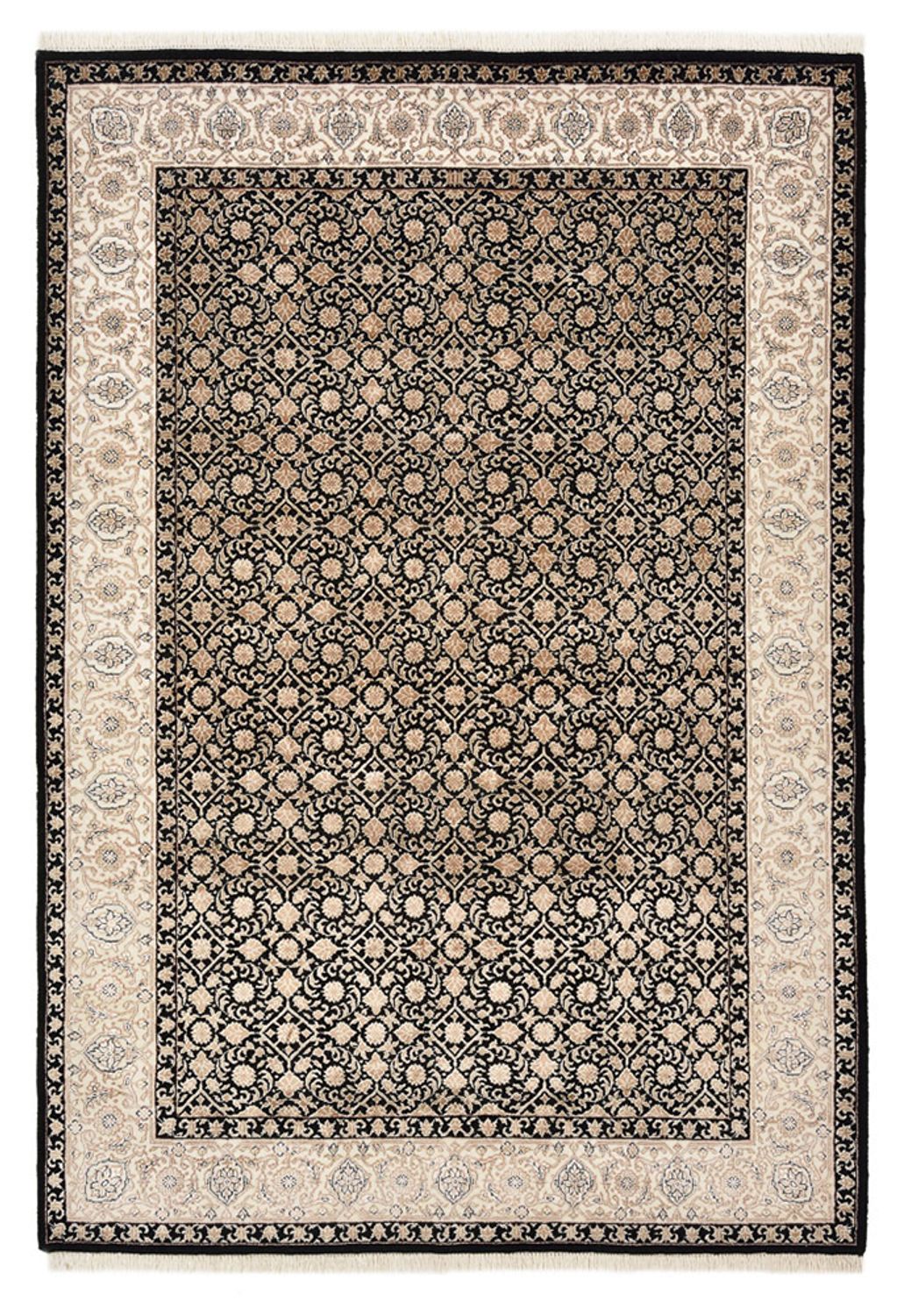 Tappeto orientale - Bidjar - Indo - 204 x 141 cm - beige scuro