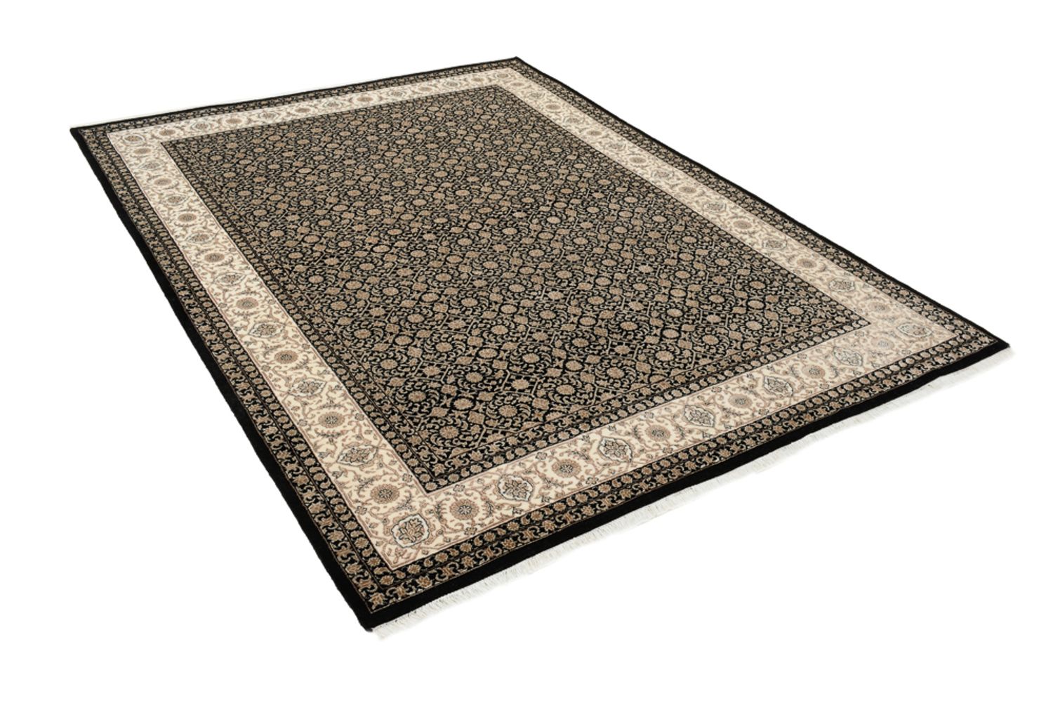 Tappeto orientale - Bidjar - Indo - 203 x 144 cm - beige scuro