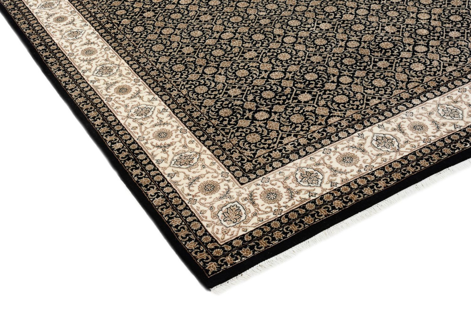 Tappeto orientale - Bidjar - Indo - 203 x 144 cm - beige scuro