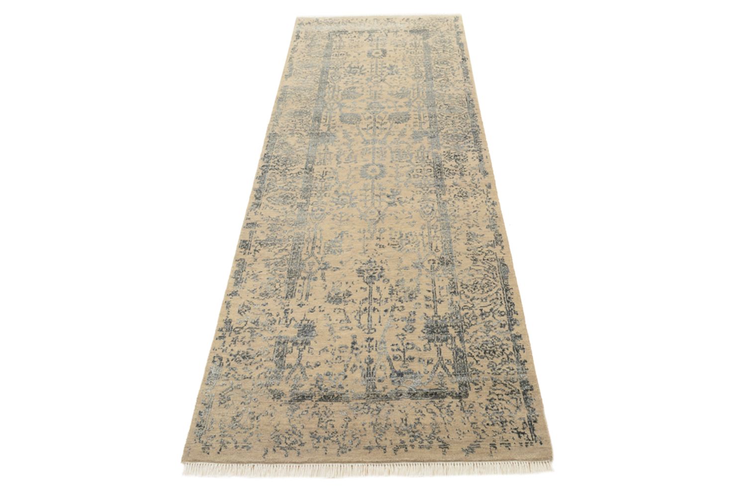 Tappeto corsia Tappeto di design - 243 x 83 cm - sabbia