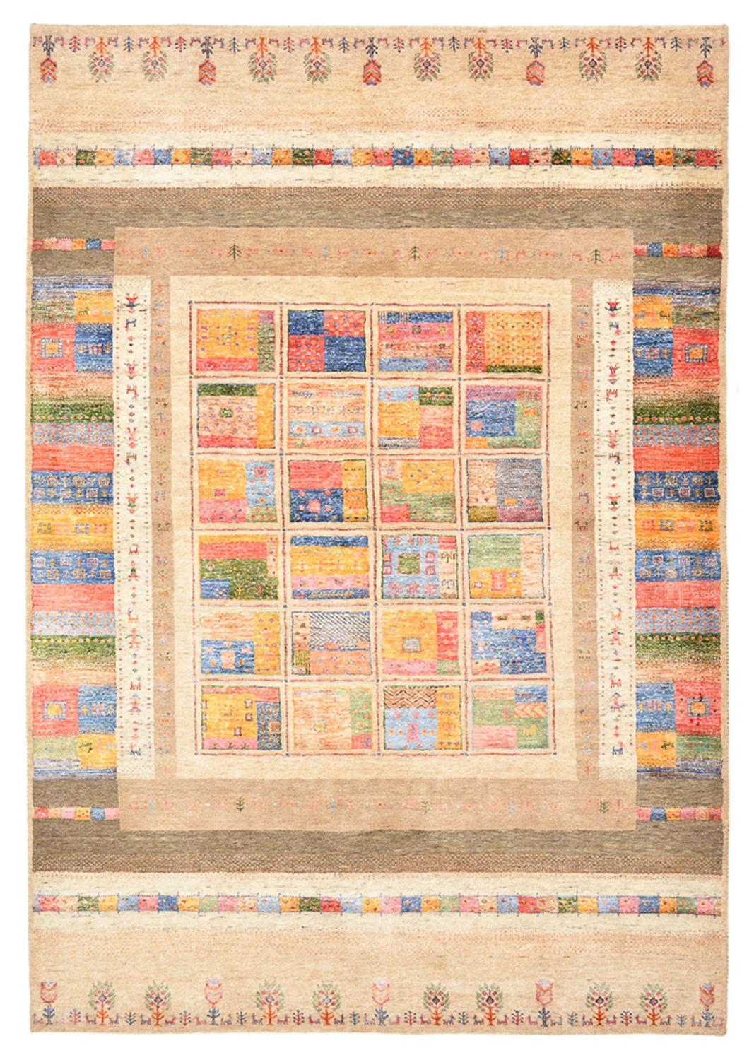 Tappeto Gabbeh - Loribaft Indus - 244 x 171 cm - multicolore