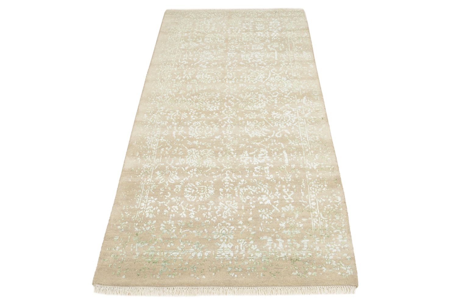 Tappeto corsia Tappeto di design - 198 x 85 cm - beige chiaro