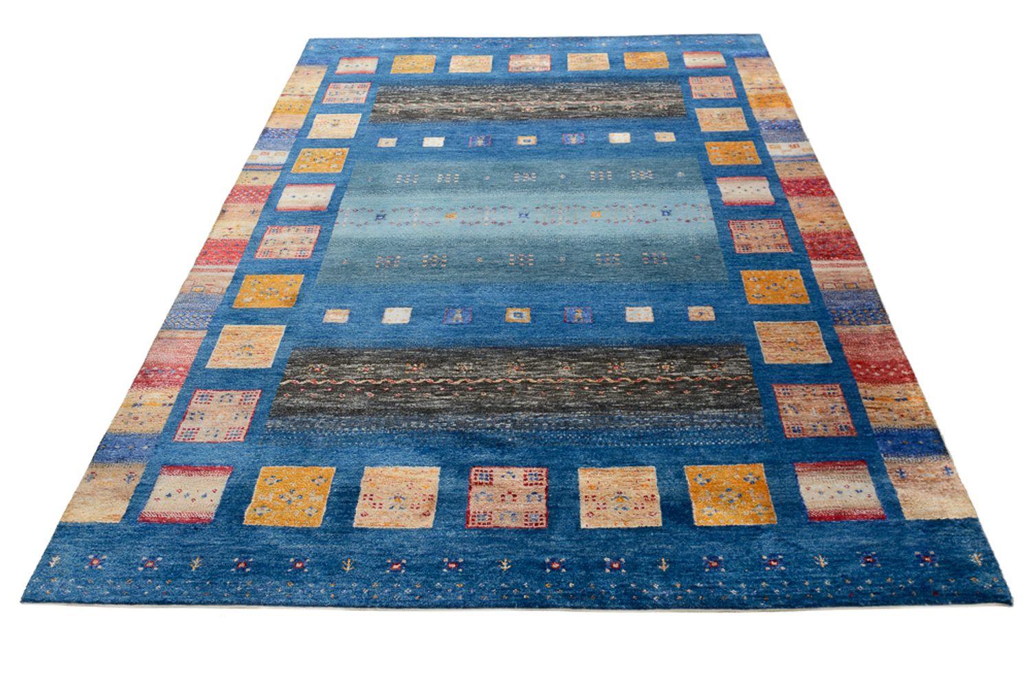 Tappeto Gabbeh - Loribaft Indus - 240 x 175 cm - multicolore