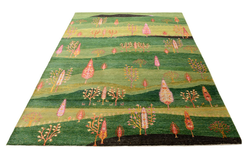 Tappeto Gabbeh - Loribaft Indus - 247 x 172 cm - verde