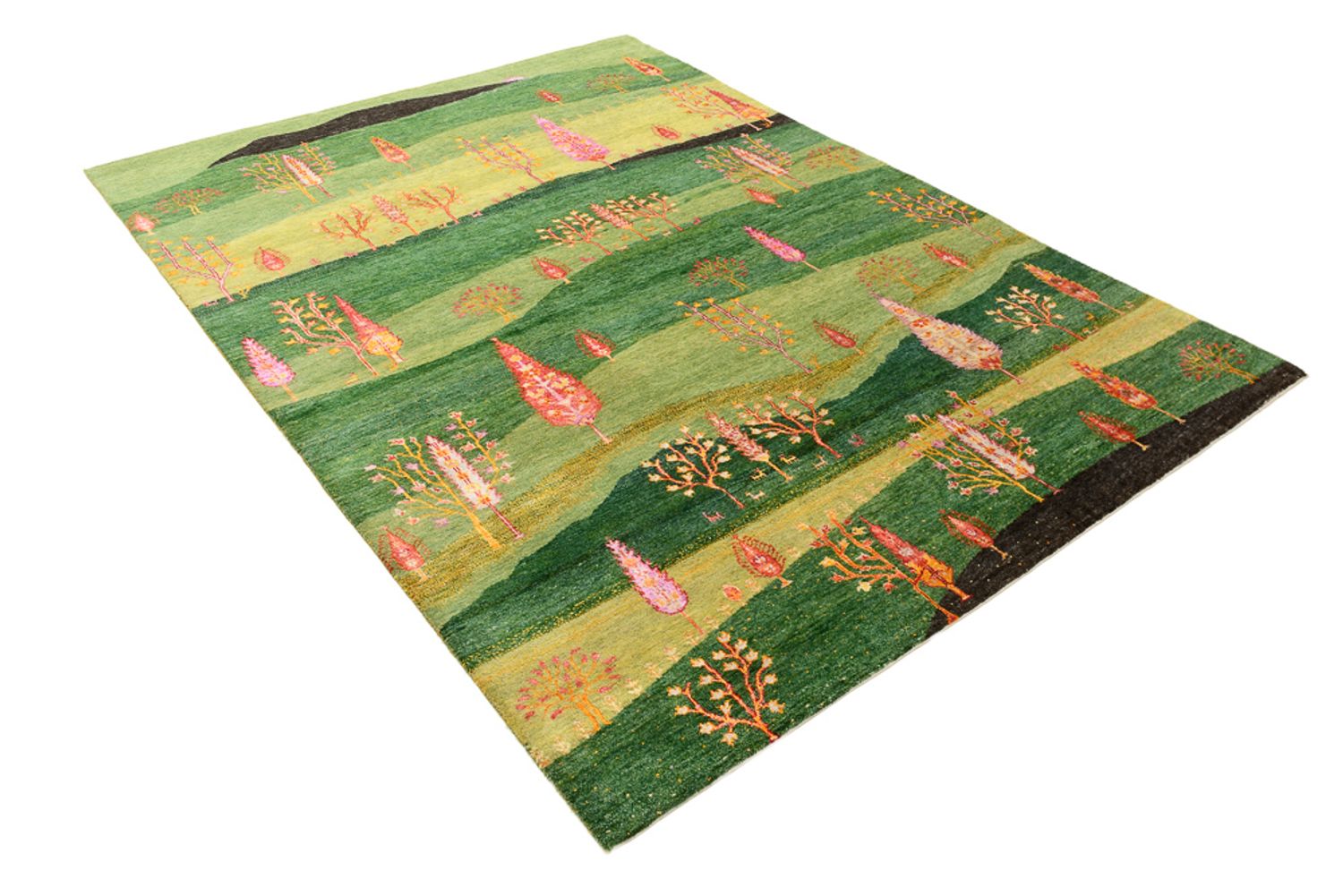Tappeto Gabbeh - Loribaft Indus - 247 x 172 cm - verde