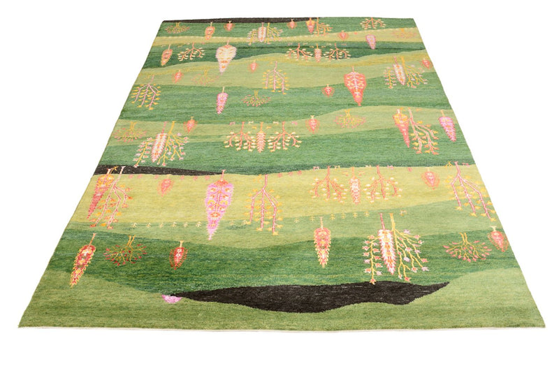 Tappeto Gabbeh - Loribaft Indus - 247 x 172 cm - verde
