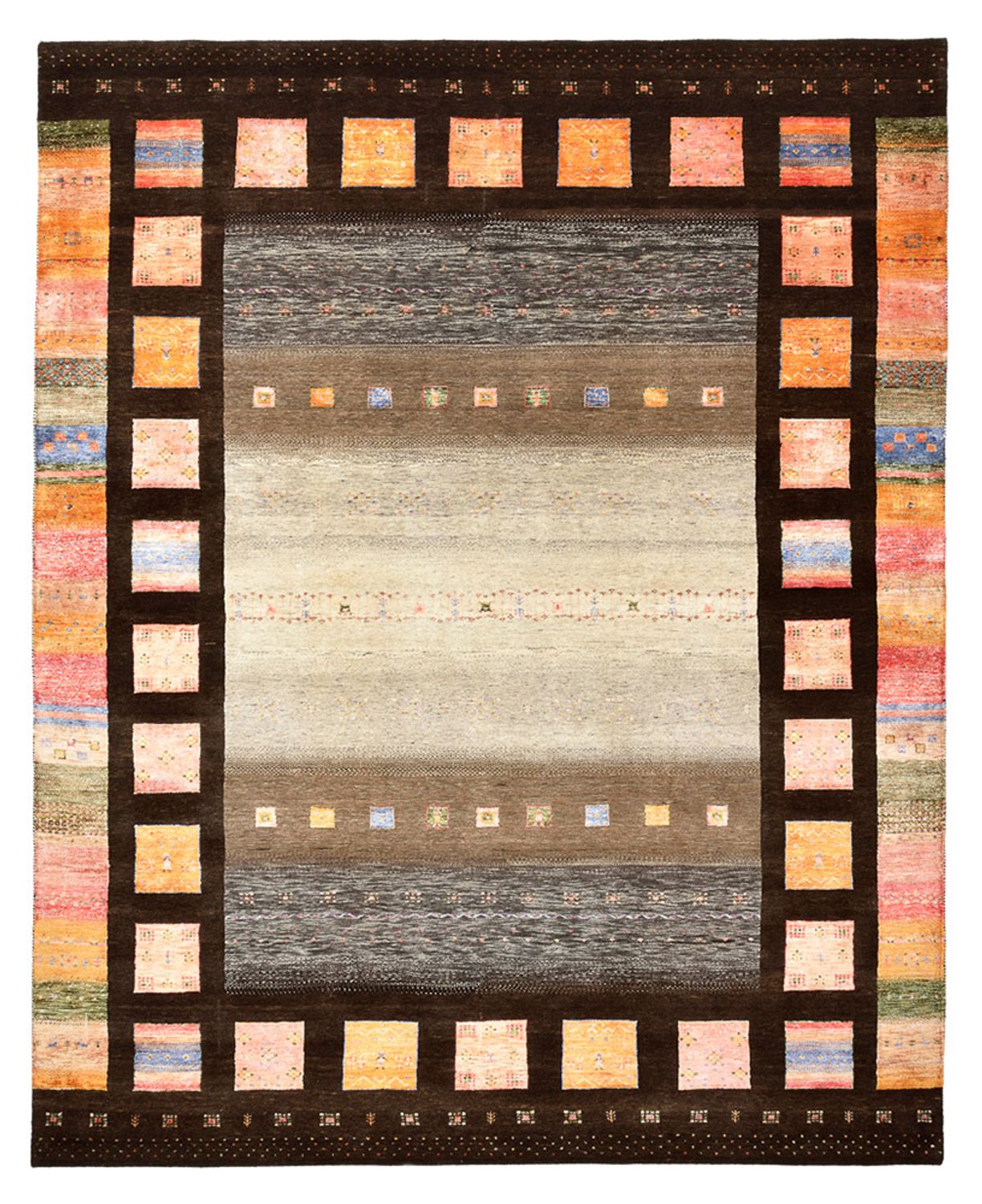 Tappeto Gabbeh - Loribaft Indus - 307 x 250 cm - multicolore