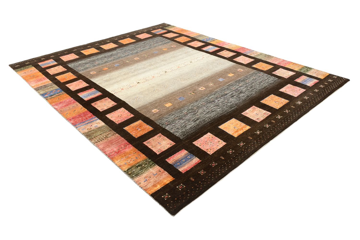 Tappeto Gabbeh - Loribaft Indus - 307 x 250 cm - multicolore