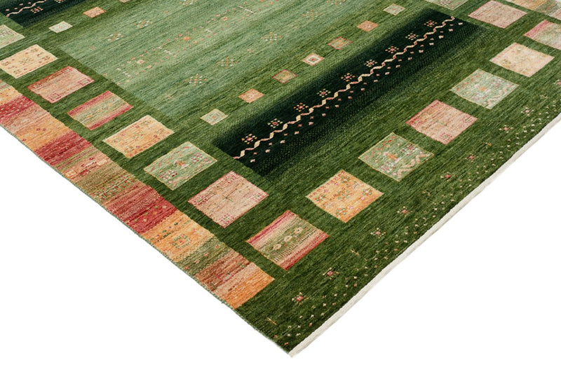 Tappeto Gabbeh - Loribaft Indus - 238 x 173 cm - verde