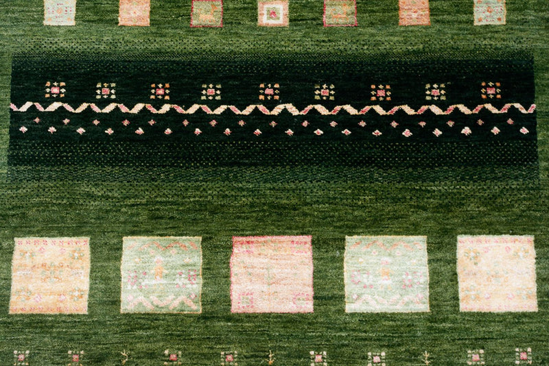 Tappeto Gabbeh - Loribaft Indus - 238 x 173 cm - verde