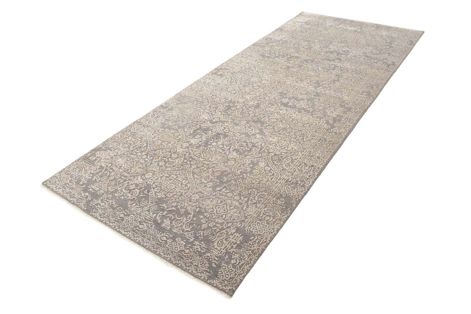 Tappeto corsia Tappeto di design - 307 x 123 cm - grigio