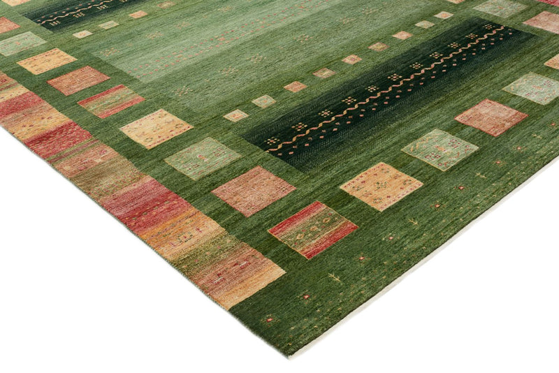 Tappeto Gabbeh - Loribaft Indus - 302 x 248 cm - verde