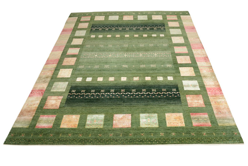 Tappeto Gabbeh - Loribaft Indus - 302 x 248 cm - verde