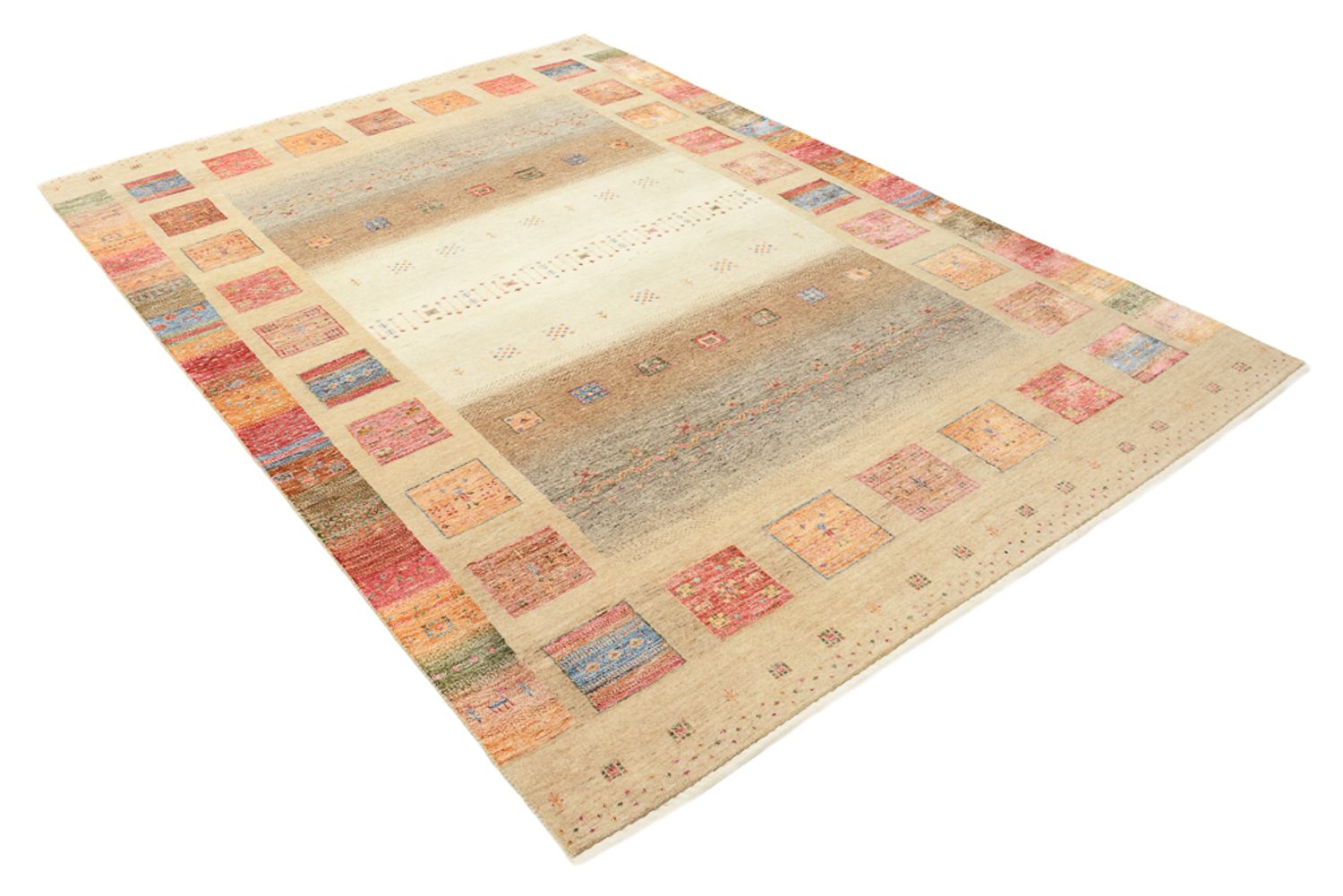 Tappeto Gabbeh - Loribaft Indus - 255 x 173 cm - beige scuro
