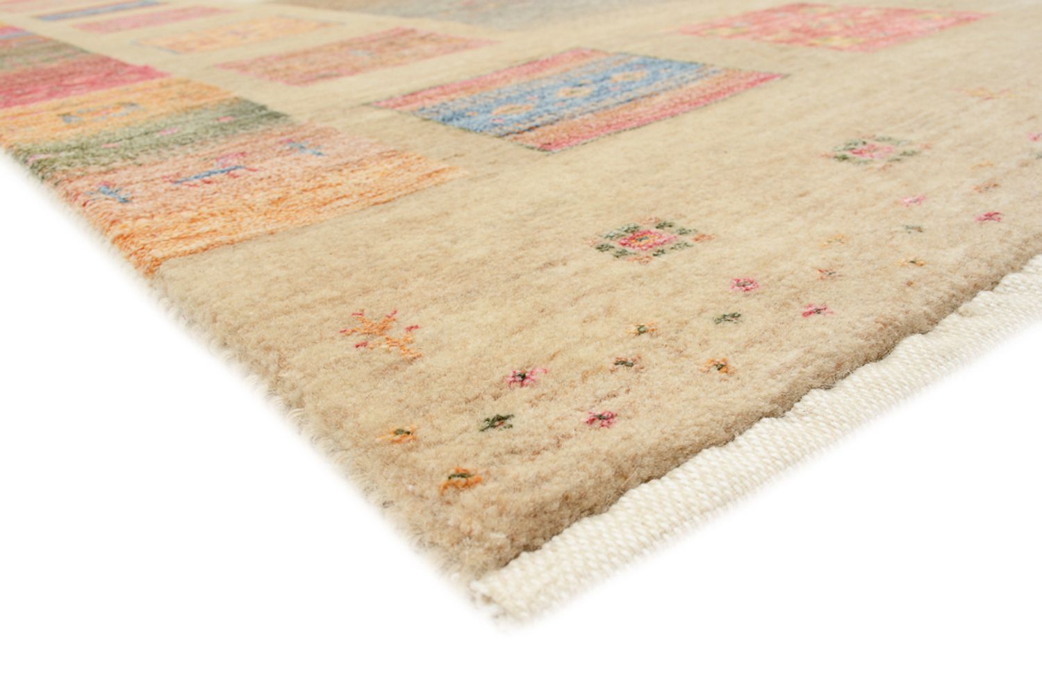 Tappeto Gabbeh - Loribaft Indus - 255 x 173 cm - beige scuro