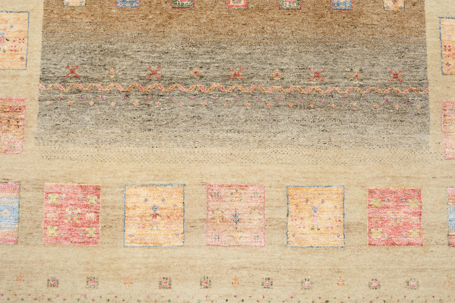 Tappeto Gabbeh - Loribaft Indus - 255 x 173 cm - beige scuro
