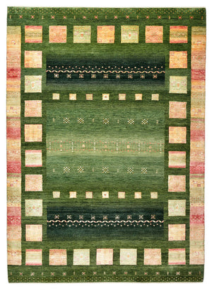 Tappeto Gabbeh - Loribaft Indus - 245 x 178 cm - verde