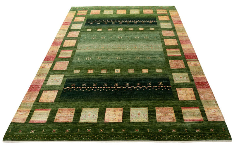 Tappeto Gabbeh - Loribaft Indus - 245 x 178 cm - verde