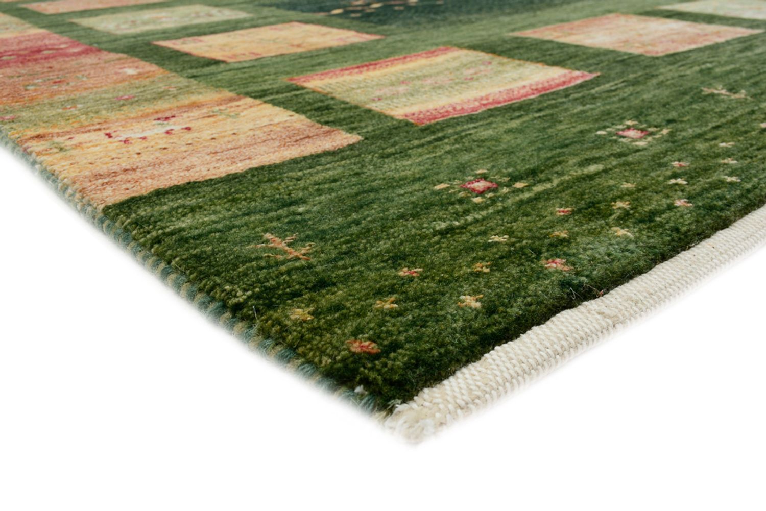 Tappeto Gabbeh - Loribaft Indus - 245 x 178 cm - verde