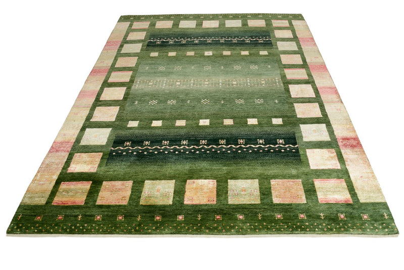 Tappeto Gabbeh - Loribaft Indus - 245 x 178 cm - verde