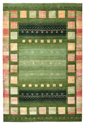 Tappeto Gabbeh - Loribaft Indus - 308 x 205 cm - verde
