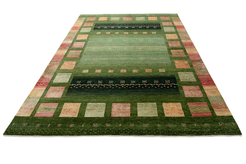 Tappeto Gabbeh - Loribaft Indus - 308 x 205 cm - verde