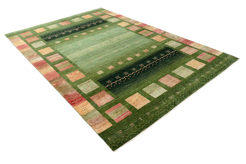 Tappeto Gabbeh - Loribaft Indus - 308 x 205 cm - verde
