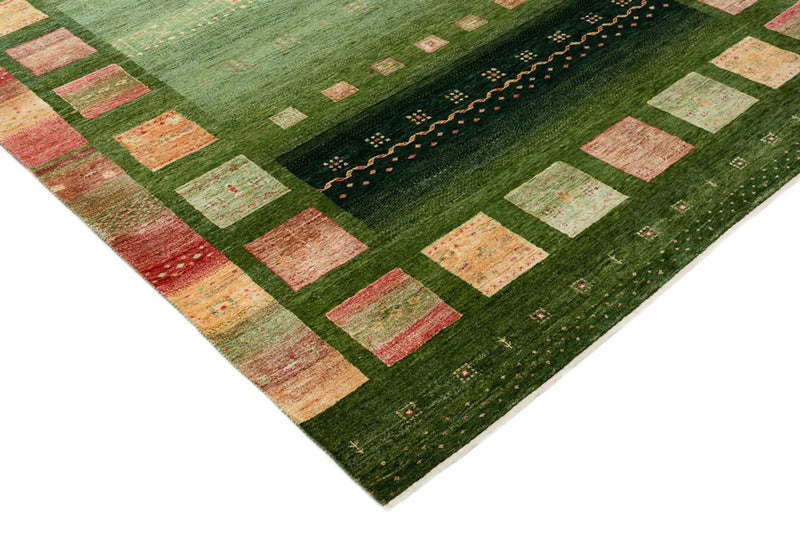 Tappeto Gabbeh - Loribaft Indus - 308 x 205 cm - verde