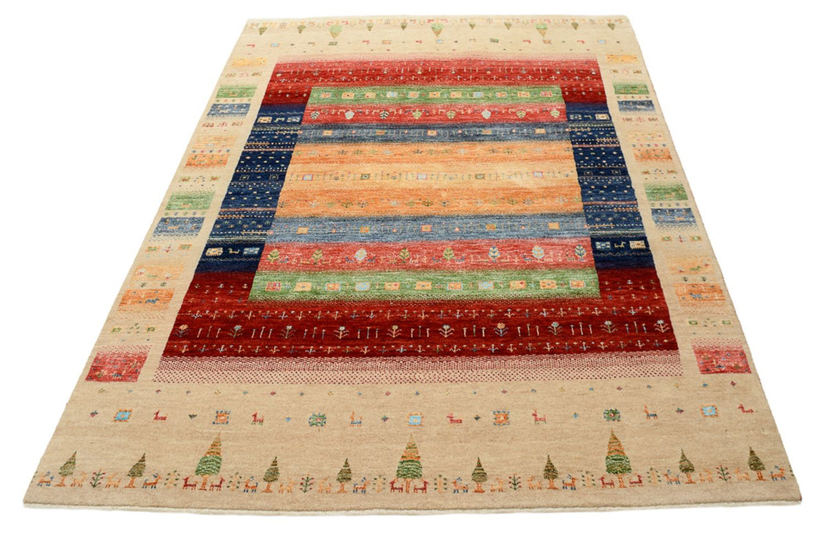 Tappeto Gabbeh - Loribaft Indus - 207 x 156 cm - multicolore