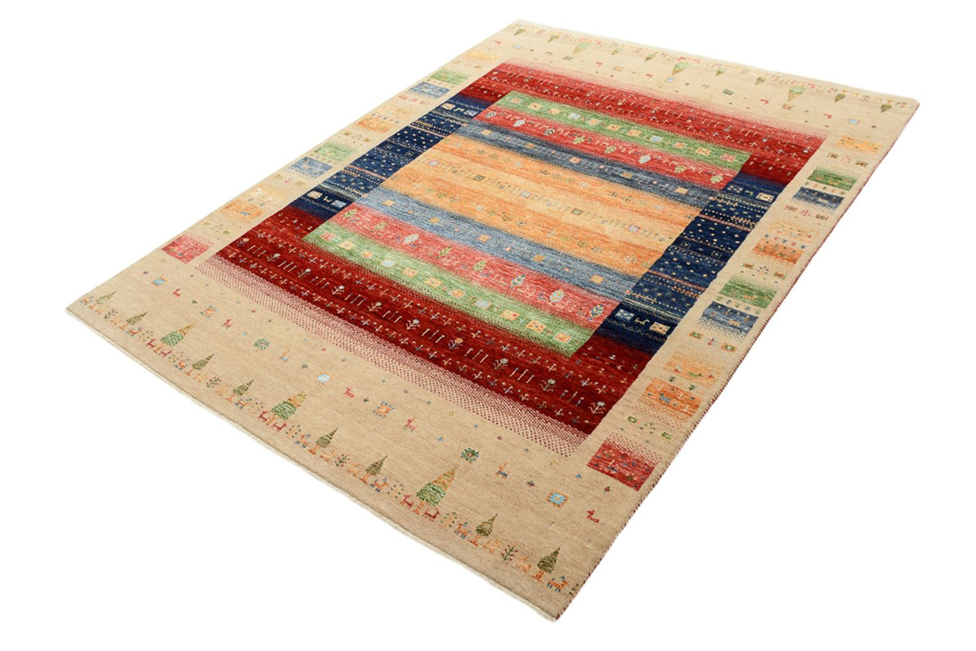 Loribaft Indo Tappeto 207x156cm - Tappeto di lana