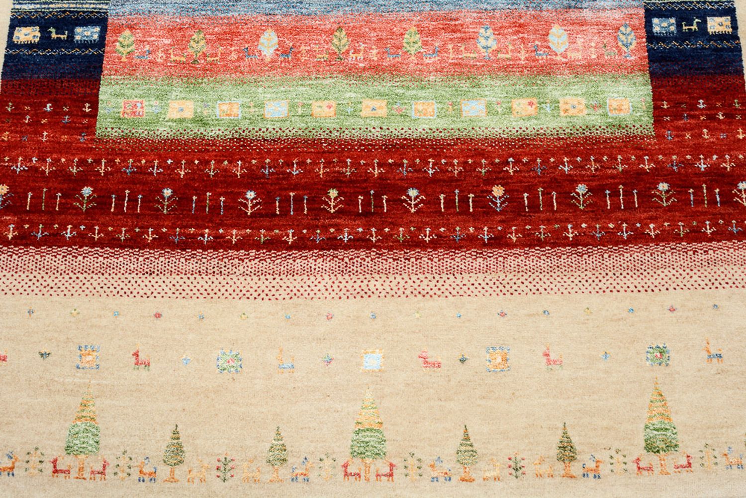 Tappeto Gabbeh - Loribaft Indus - 207 x 156 cm - multicolore