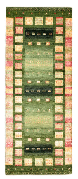 Tappeto corsia Tappeto Gabbeh - Loribaft Indus - 192 x 76 cm - multicolore