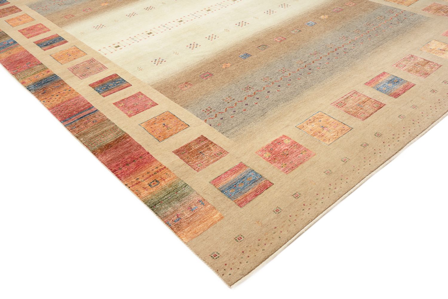 Tappeto Gabbeh - Loribaft Indus - 400 x 301 cm - multicolore